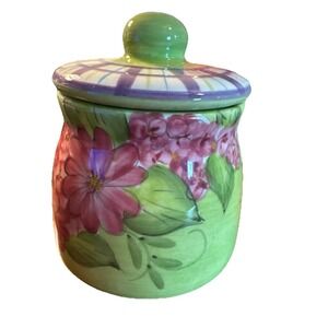 Laurie‎ Gates Sugar Bowl With Lid Floral